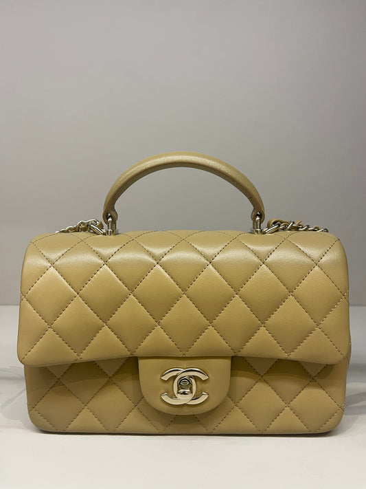CHANEL MINI TOP HANDLE FLAP BAG