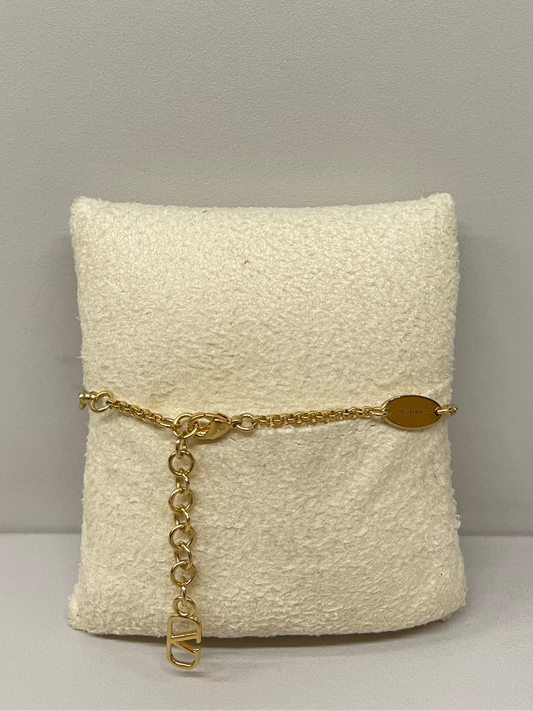 VALENTINO GOLD TONE CRYSTAL BRACELET